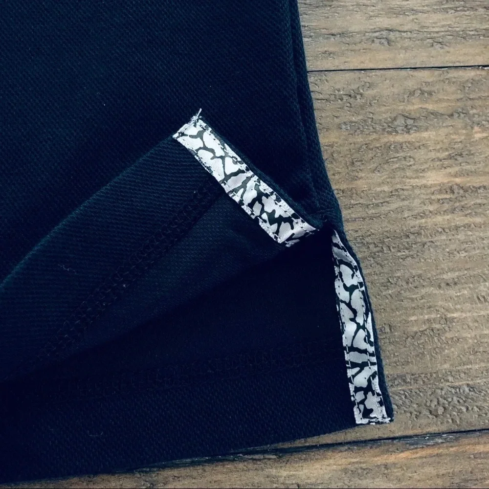 Nike Air Jordan Solid Black Dr Fit Polo‎ Shirt S
